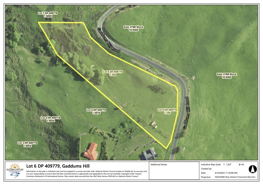 Last but not least- elevated 1.326ha lifestyle section